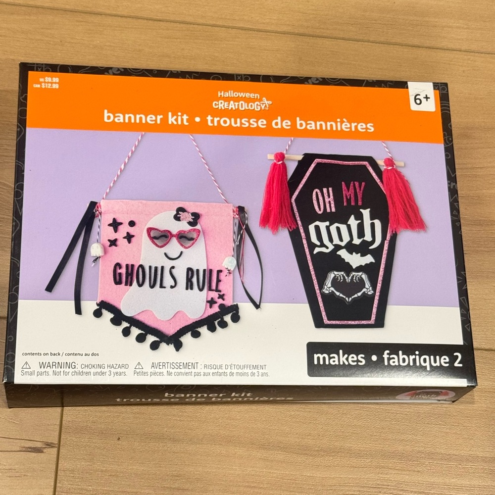 Creatology Halloween Banner Kit - Pink and Black